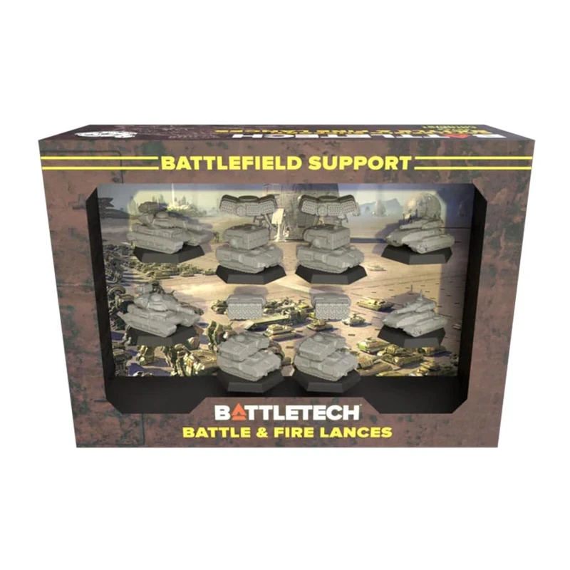 Catalyst Game Labs BattleTech | Mercenaries Forcepack | Battlefield Support: Battle & Fire | Expansion | Miniature Game Ages 14+, Olive Green/Camouflage