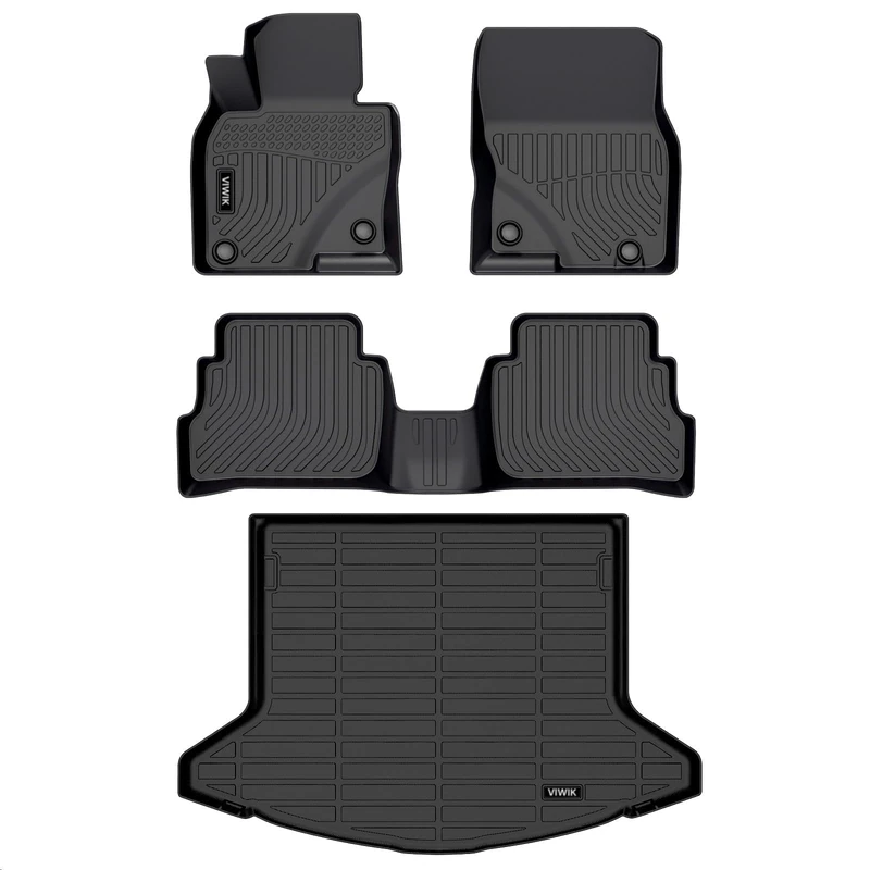 VIWIK Floor Mats Fit for Mazda CX-5 2025-2022 Heavy Duty Protection, TPE Anti-Slip Car Mats All Weather Custom Floor Liners for CX5 2022 2023 2024 2025
