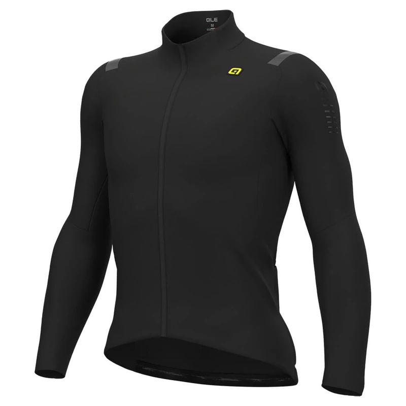 Alé Cycling Men's R-EV1 Warm Race 3.0 Long Sleeve Jersey, Black, L