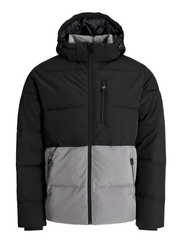 JACK & JONES Male Quilted Jacket, Castlerock 1, XXL