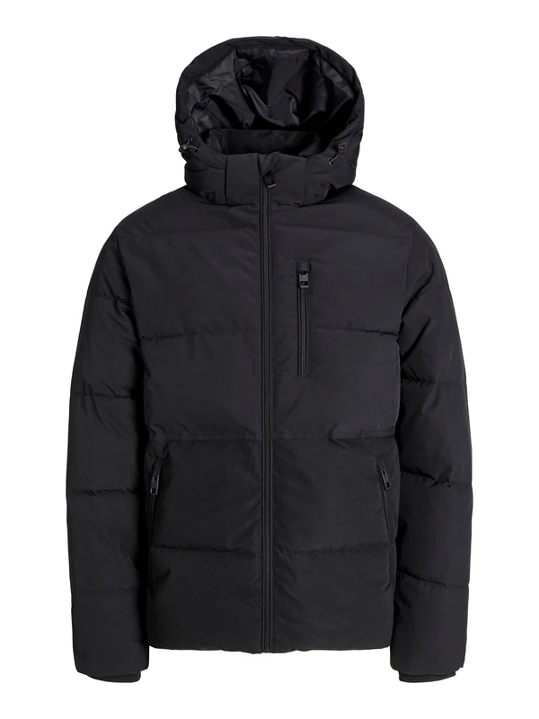 JACK & JONES Men's Jjeowen Puffer Sn, black, xx_l