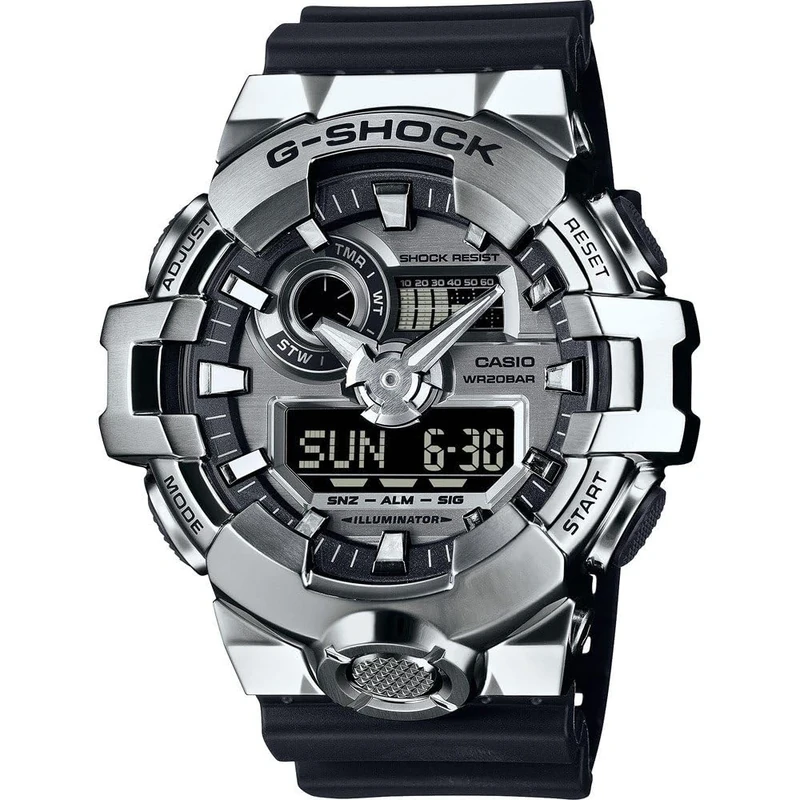 Casio Men's Analogue-Digital Quartz Watch with Plastic Strap GM-700-1AER