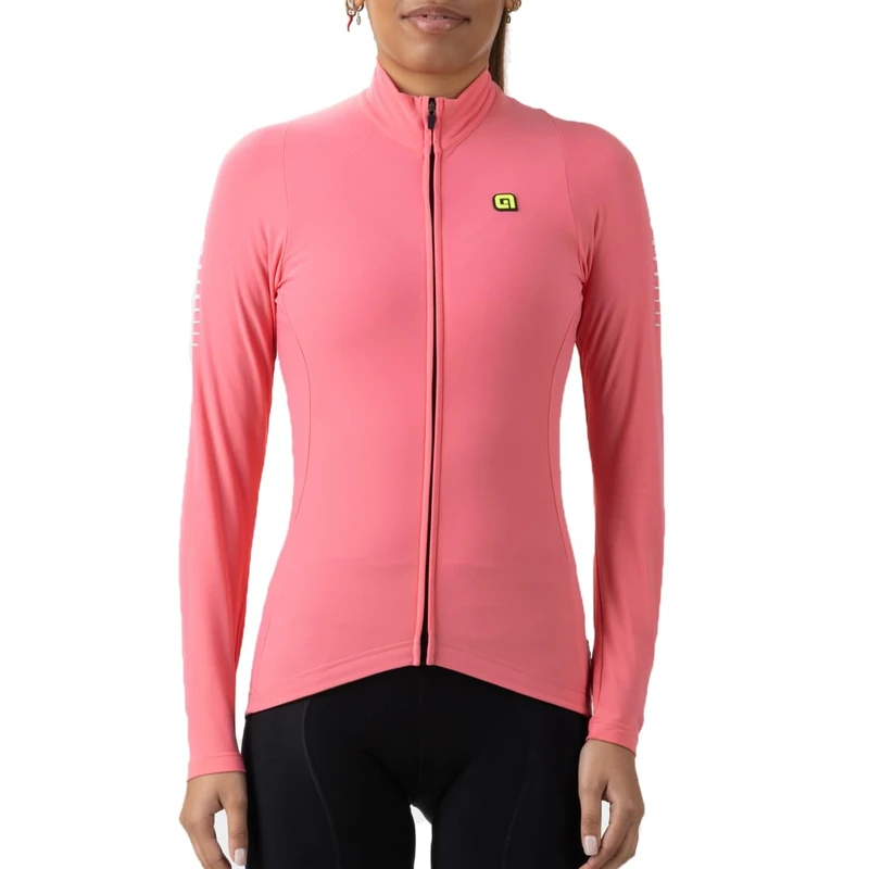 Alé Cycling Women's R-EV1 Warm Race Long Sleeve Jersey, Lips Pink, XL
