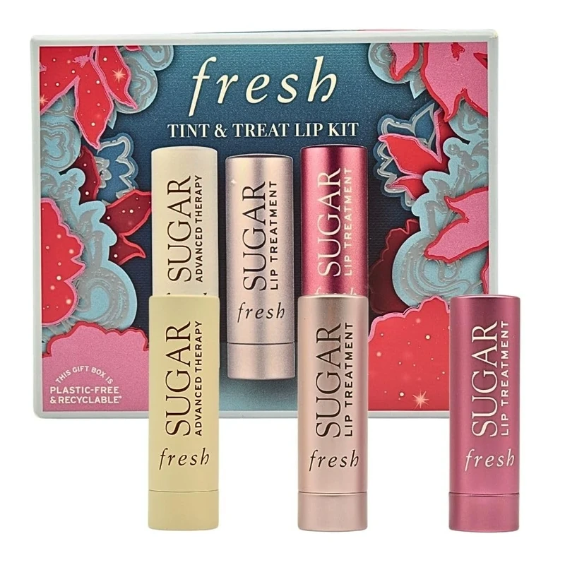 Tint and Treat Lip Kit by Fresh for Women - 3 Pc 0.07oz - Lip Treatment - Rose, Advanced Therapy, Lip Treatment - Bloom