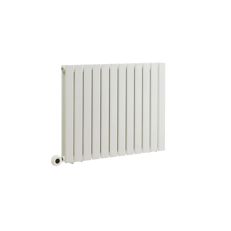 Milano Alpha 1200W White Horizontal Double Flat Panel WiFi Electric Radiator UK Plug - 635 x 840mm