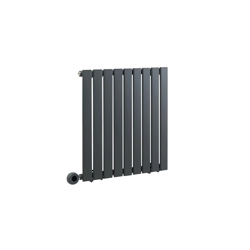 Milano Alpha 600W Anthracite Horizontal Single Panel WiFi Electric Radiator UK Plug - 635 x 630mm