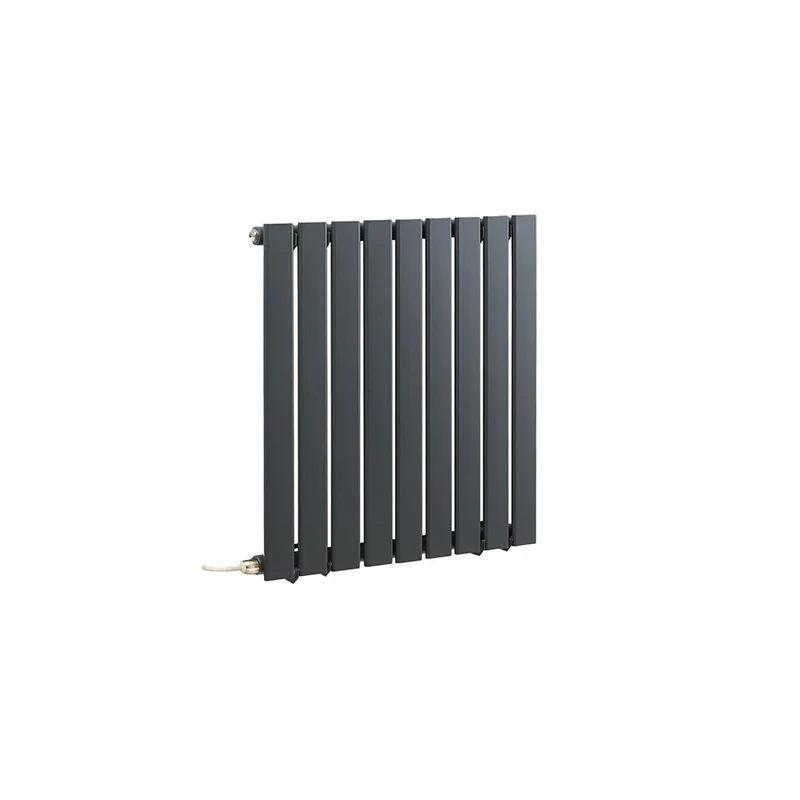 Milano Alpha 600W Anthracite Horizontal Single Flat Panel Electric Radiator - 635mm x 630mm