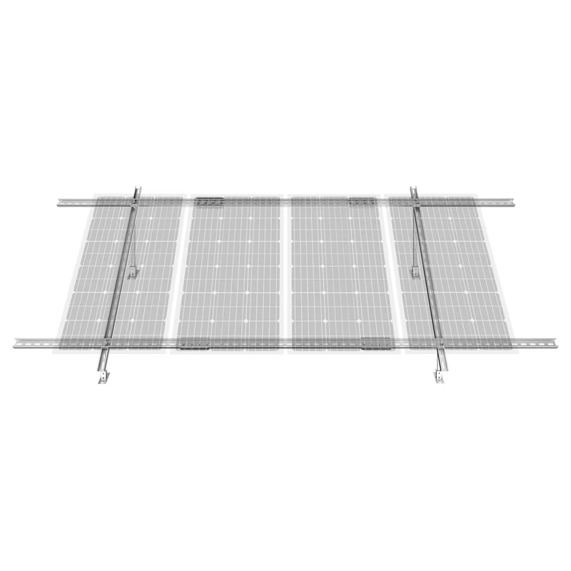 VEVOR Solar Panel Mounting Brackets, 30°-60° Adjustable Multi-Piece Solar Panel Stand for Farms, RVs, Boats, Off-Grid System