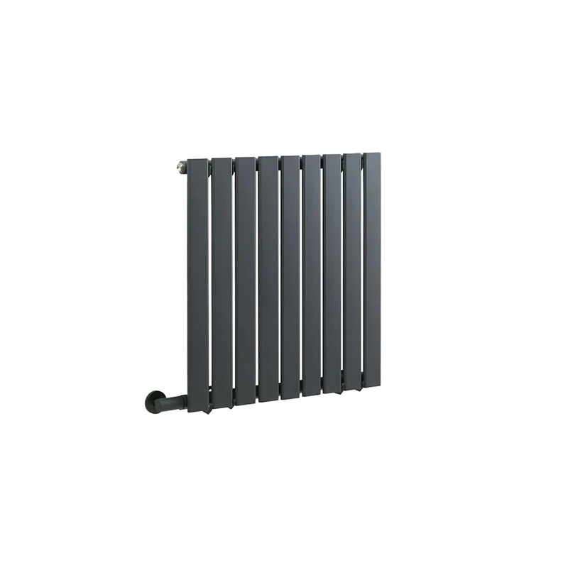Milano Alpha 600W Anthracite Horizontal Single Flat Panel Electric Radiator - 635mm x 630mm