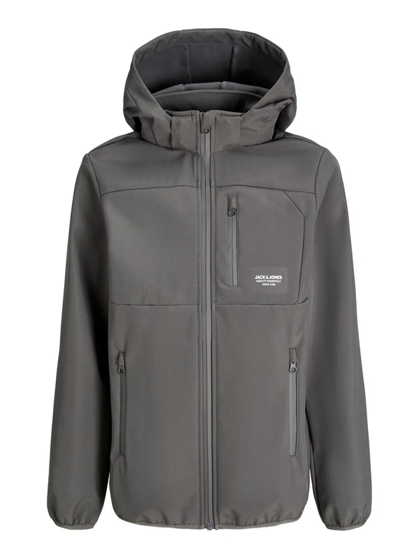 JACK & JONES Men's Jjtheo Softshell Jacket Noos Jnr, castlerock, numeric_128