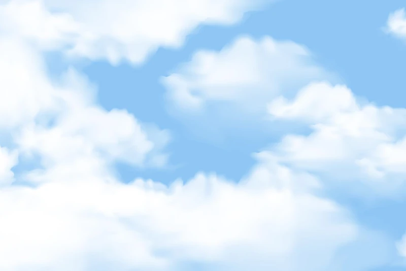 A.S. Création Wallpaper Sky 3,75 m x 2,50 m - WALLLOVE Wallpaper Blue Cloud, White incl. Glue - DD129590