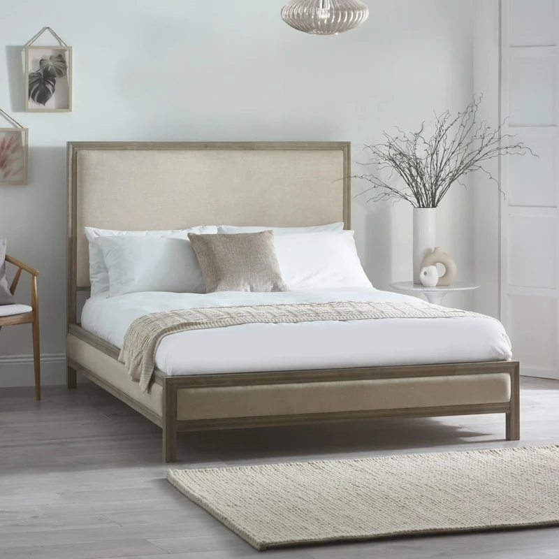 Julian Bowen Ivory Lucie Fabric Bed