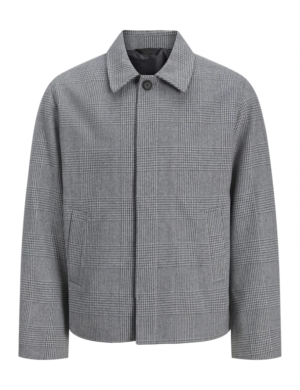 JACK & JONES Men's Jjeharrison Short Coat Sn, Light Grey Melange, M, Light Grey Mix, M