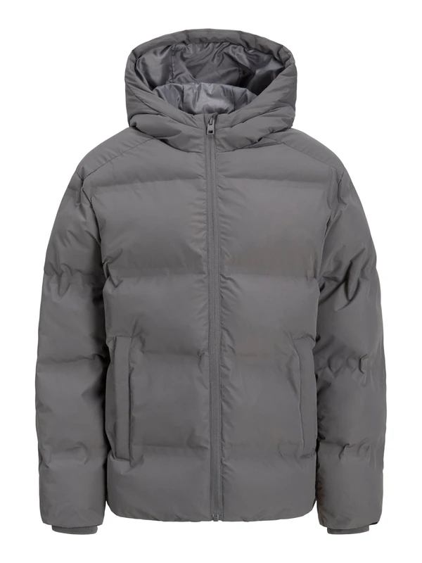 JACK & JONES Junior Men's Jjesoho Puffer Hood Sn Jnr, Castlerock, Numeric_140, Castlerock, Numeric_140 - Image 1