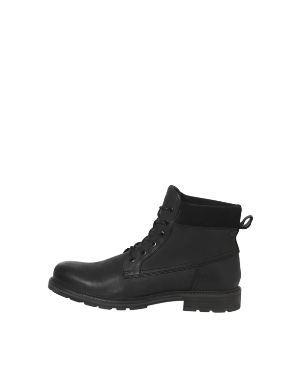 JACK & JONES Men's Jfwcranfield Leather Boot Sn, Anthracite, 41 EU, charcoal, 7 UK