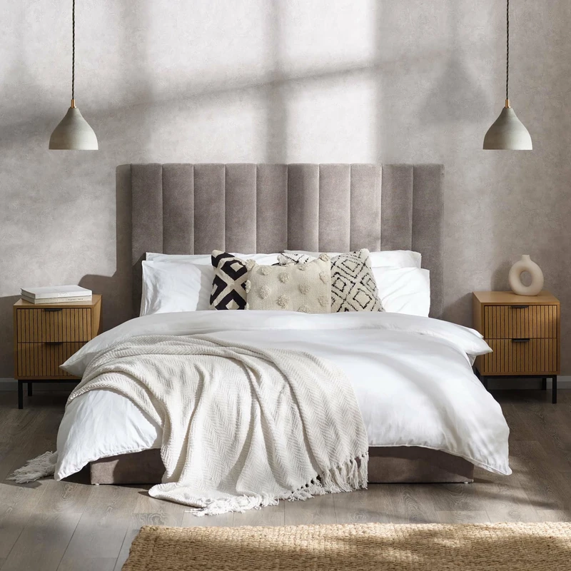 Julian Bowen Grey Eloise Double Fabric Bed