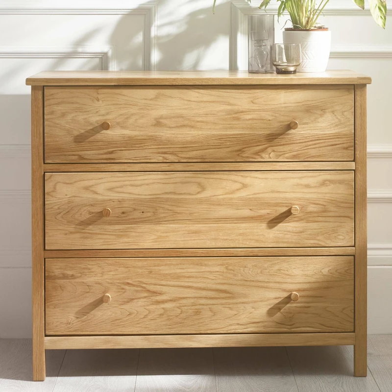 Julian Bowen Oak Coxmoor 3 Drawer Chest