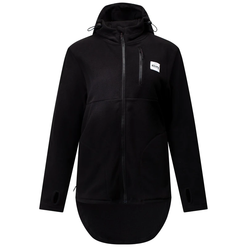 Eivy Women's Techlight Ziphood Fleece Jacket Black - Image 1