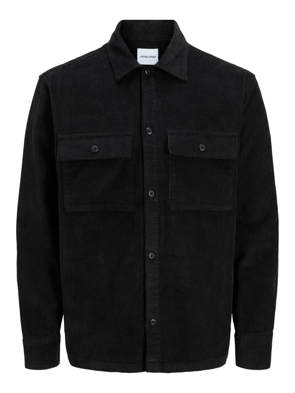 JACK & JONES Jjeperfect Corduroy Overshirt Ls Sn, Black, XS