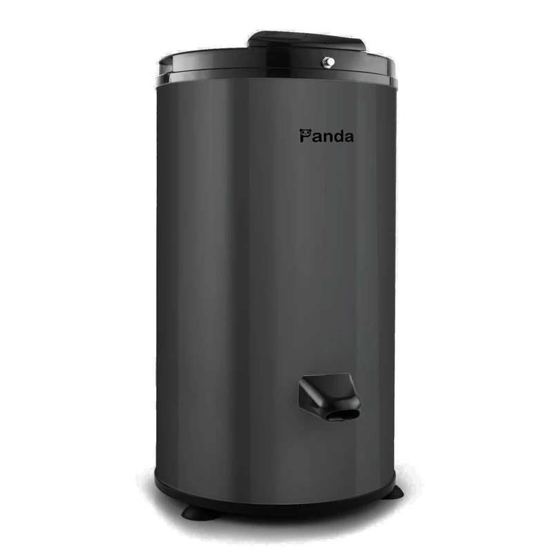 Panda 3200rpm 110V/22lbs Portable Spin Dryer, Stainless Steel, Dark Grey.
