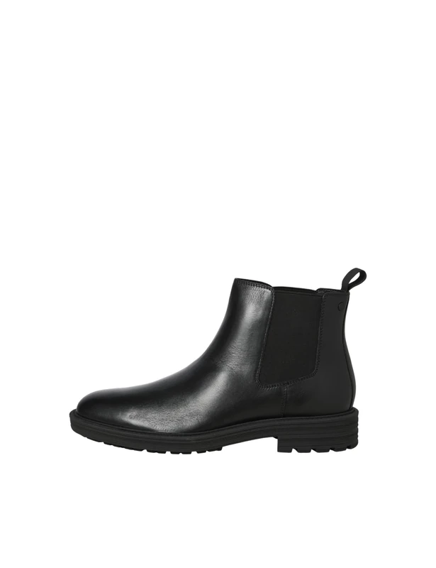 JACK & JONES Men's Jfwhoskins Leather Chelsea Sn, Anthracite, 41 EU, charcoal, 7 UK