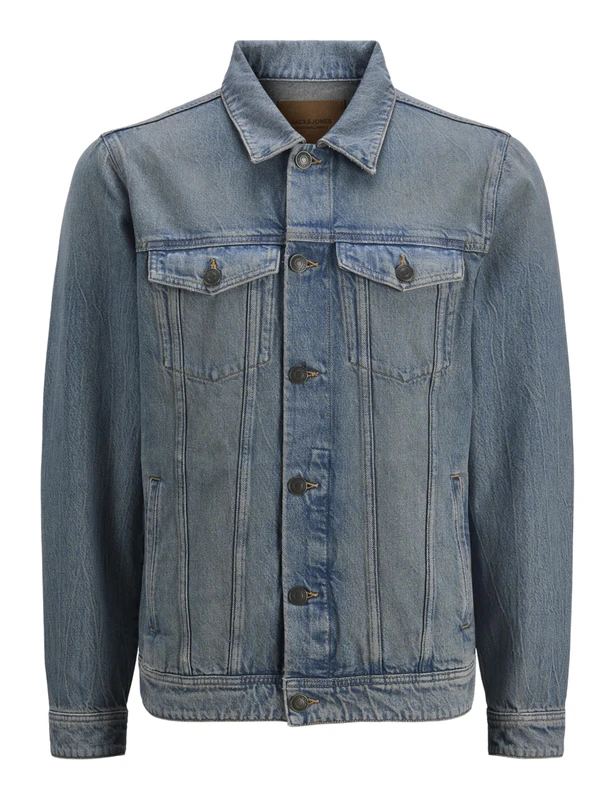 JACK & JONES Mens | Jacket JJ Men's Blue Denim Jacket | Classic Jean Jacket | Versatile Casual Outerwear, UK Size - XL