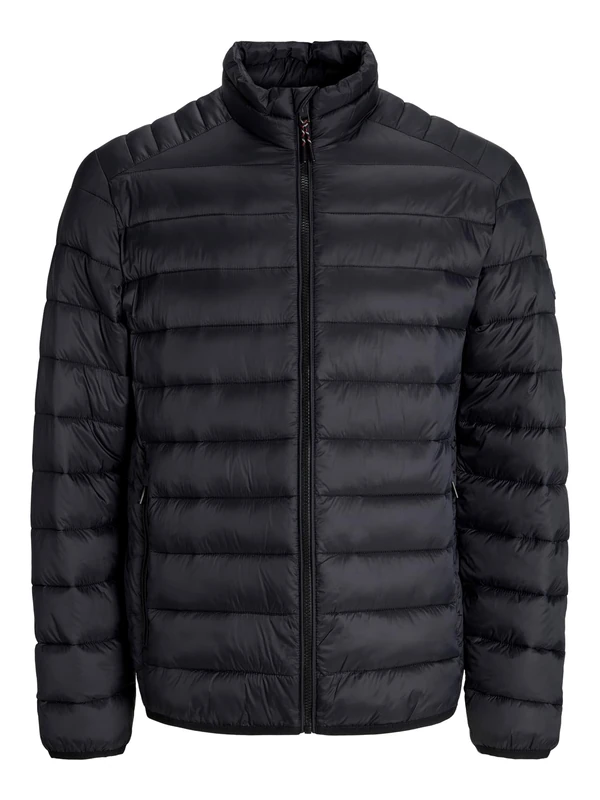 JACK & JONES Men's Jjebradley Light Puffer Collar Noos, Black, x_s, black, x_s