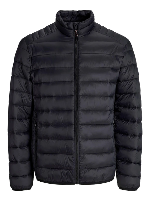 JACK & JONES Men's Jjebradley Light Puffer Collar Noos, Black, L, black, L