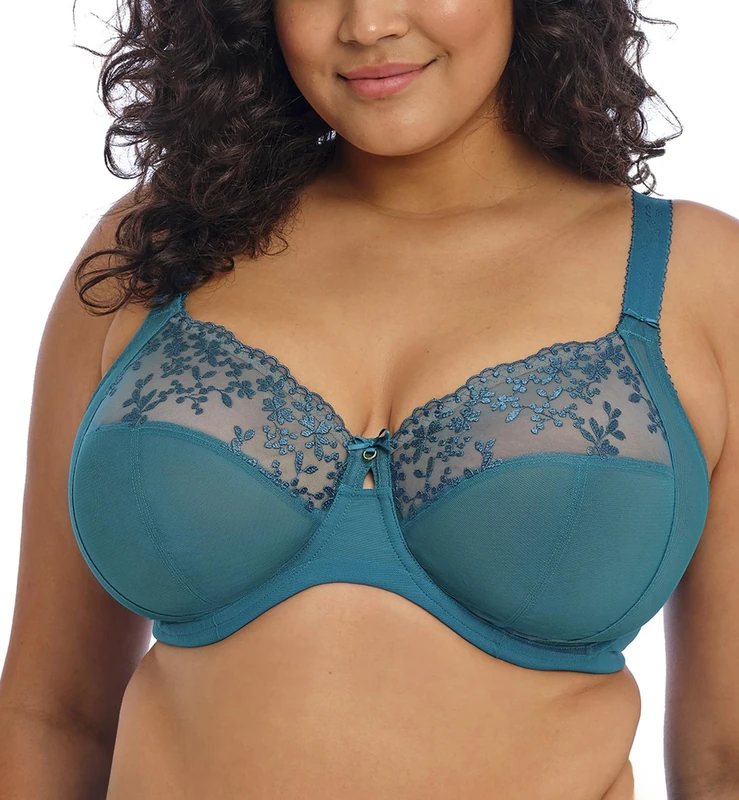 Elomi Women's Zarla Underwire Bra Plunge, Ocean Depths, 38GG US
