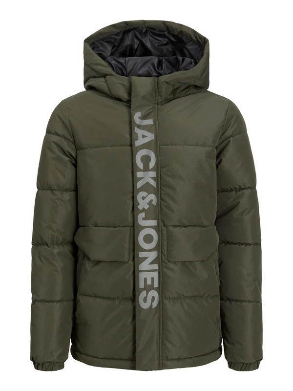 JACK & JONES Boy Quilted Jacket Mini, Green (Duffel Bag), 176