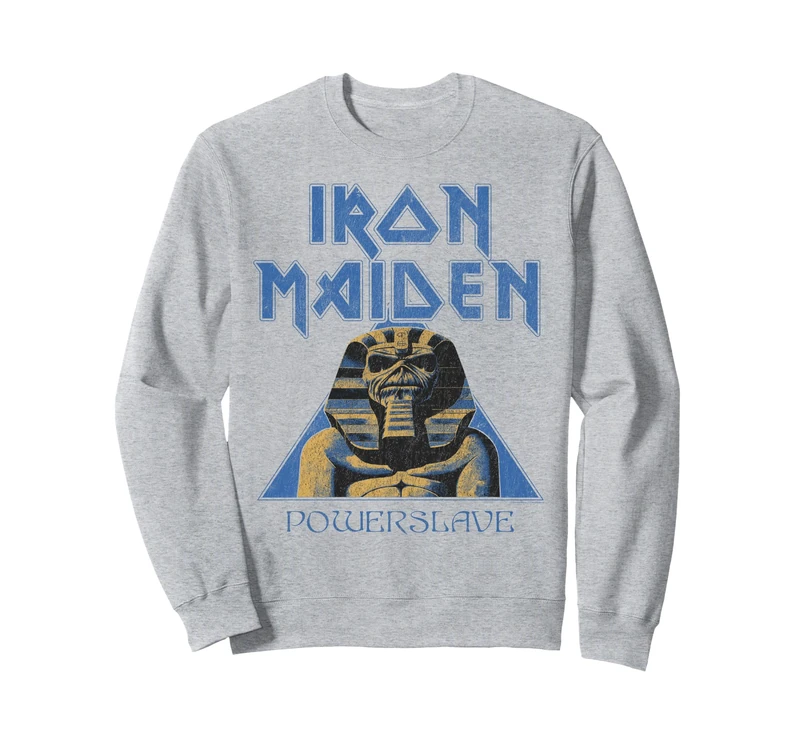 Iron Maiden - Pyramid Sphinx Heather Grey Sweatshirt - Image 1