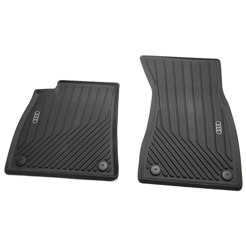 Audi Rubber Car Rugs, TPE with 20% Recyclate, Black, Front, Compatible with Audi A5/S5 (B10 FU) from 2024