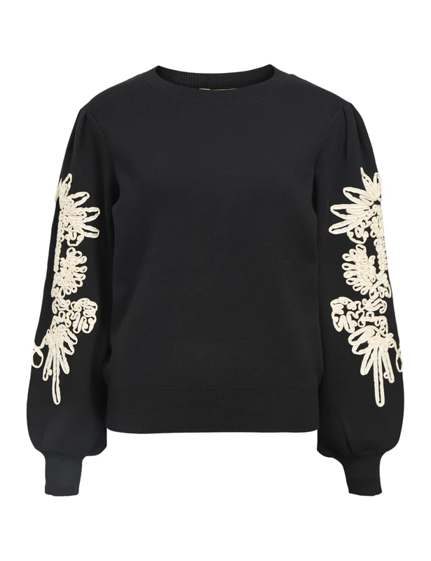 Object OBJJOANA Female Jumper, Black 3, XL