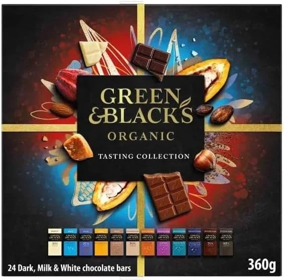 Green & Black's Organic Tasting Collection Chocolate 360g