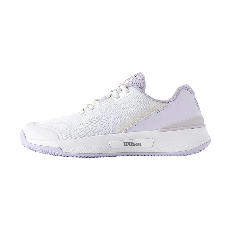 Wilson Intrigue Pro Women's Tennis Shoes, Female-Centred Design, Provides Exceptional Stability and Arch Support with a Secure Heel Fit for Superior Grip, Colour: White/Lavender Blue/Silver, Size: 7