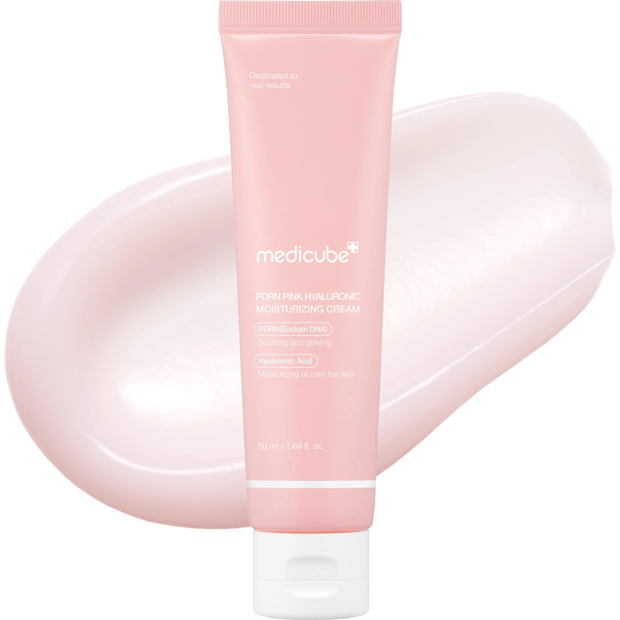 medicube Salmon DNA PDRN Pink Hyaluronic Moisturizing Cream | Blemish Relief & Hydrating Care | Restores Skin Elasticity & Glow | Korean Skincare, Even Skin Tone & Pore Care | 50ml