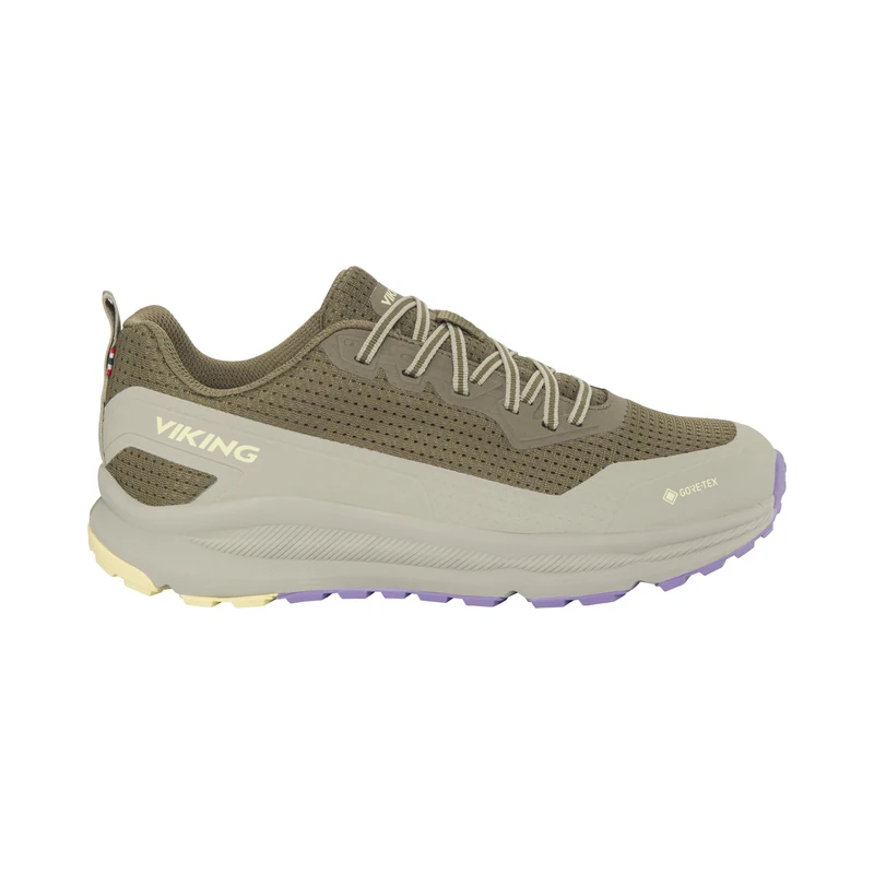 Viking Women's Motion Low GTX W Walking Shoe, Olive Lilac, 8.5 UK