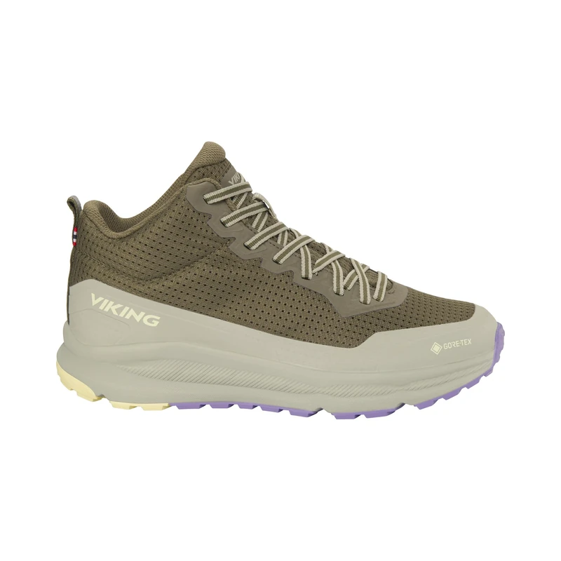 Viking Women's Motion Mid GTX W Walking Shoe, Olive Lilac, 8 UK