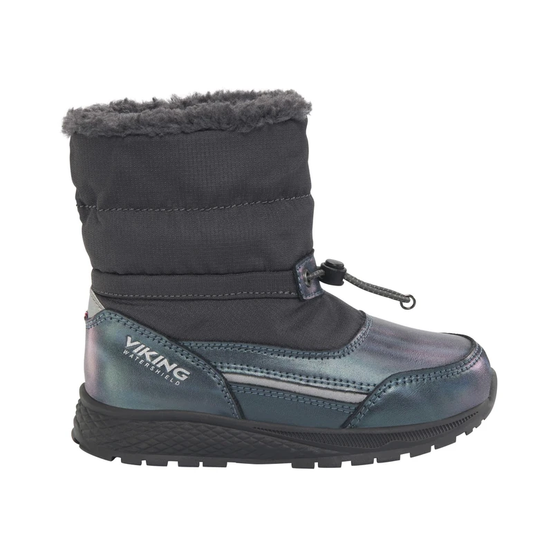 Viking Girls' Equip Shine Warm Wp Pull On Equestrian Boot, charcoal, 7 UK Child