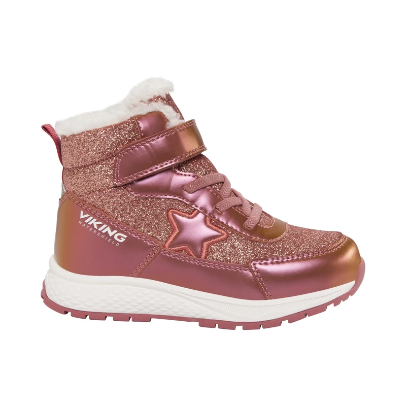 Viking Girls' Equip Star Warm Wp 1v SL Equestrian Boot, Pink, 8 UK Child