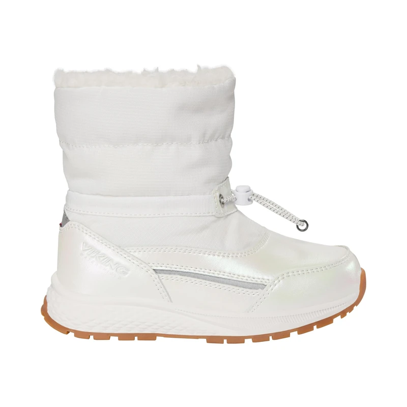 Viking Girls' Equip Shine Warm Wp Pull On Equestrian Boot, Eggshell, 8 UK Child
