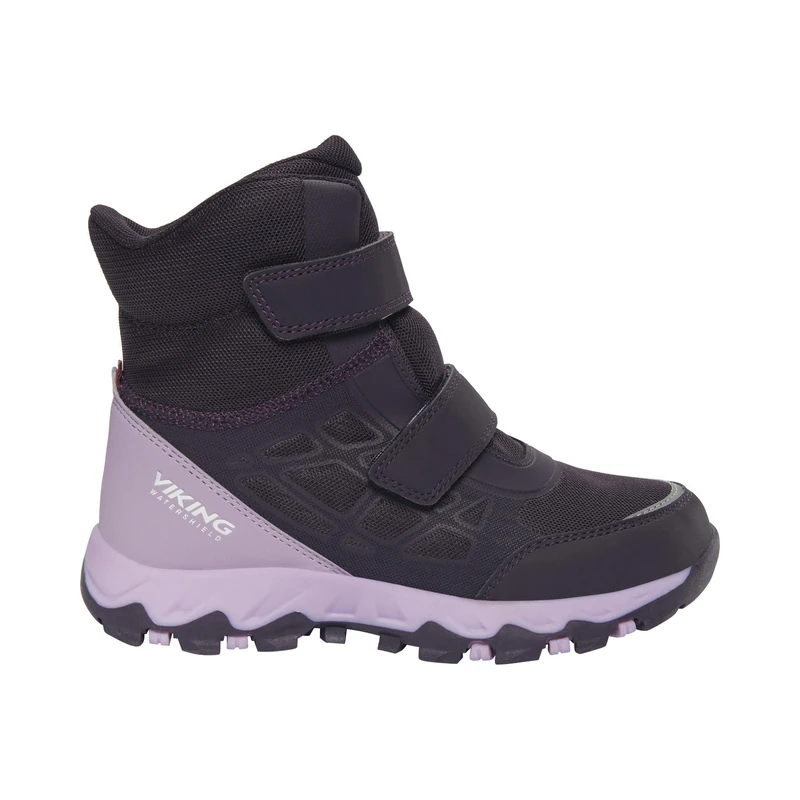 Viking Girls' Track Warm Wp 2V Equestrian Boot, aubergine, 1 UK