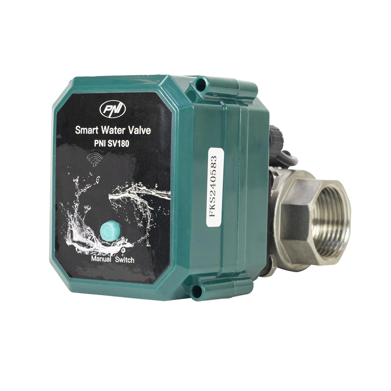 PNI SV180 Smart Water Valve Wi-Fi Connectivity IP65 DN25 Tuya Application Compatible with Amazon Alexa and Google Home