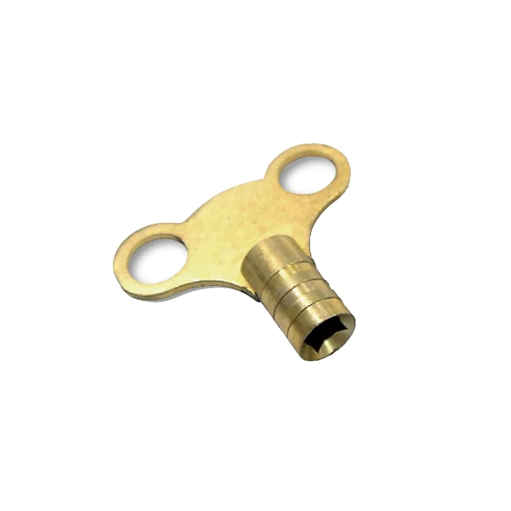 JDBrands Radiator Bleed Key - Brass Radiator Key, Radiator Bleed Key, Radiator Bleed Valve Key, Clock Type Radiator Key, for Bleeding and Air Vent, Key to Bleed UK Radiators