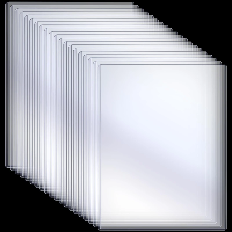 Sherr 20 Pcs 18 x 24 Inches Rigid Print Protectors Clear Hard Plastic Sheet Protectors Poster Sleeves for Protect Store and Display Photographs, Prints and Documents