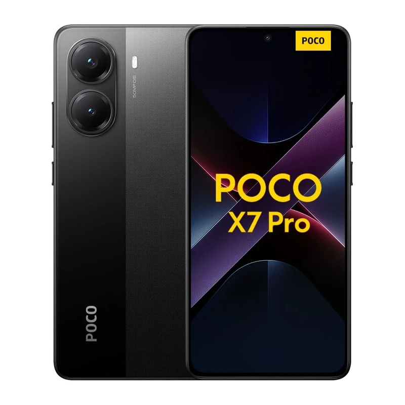 Xiaomi POCO X7 Pro smartphone, 8+256GB, black, 50MP main camera with OIS, 6000mAh (typ) battery with 90W HyperCharge, IP68, AI features (no charger included), 2 year Warranty