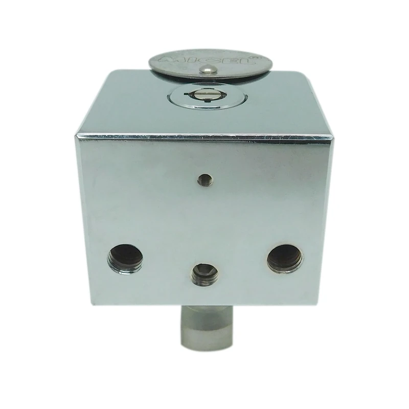 MICEL - 13370 - Square Security Padlock with Stainless Steel Shackle, Tubular Key and Brass Cylinder, Ideal for Doors, Cabinets and Containers, Gloss Chrome Finish, 50 x 85 x 60 mm