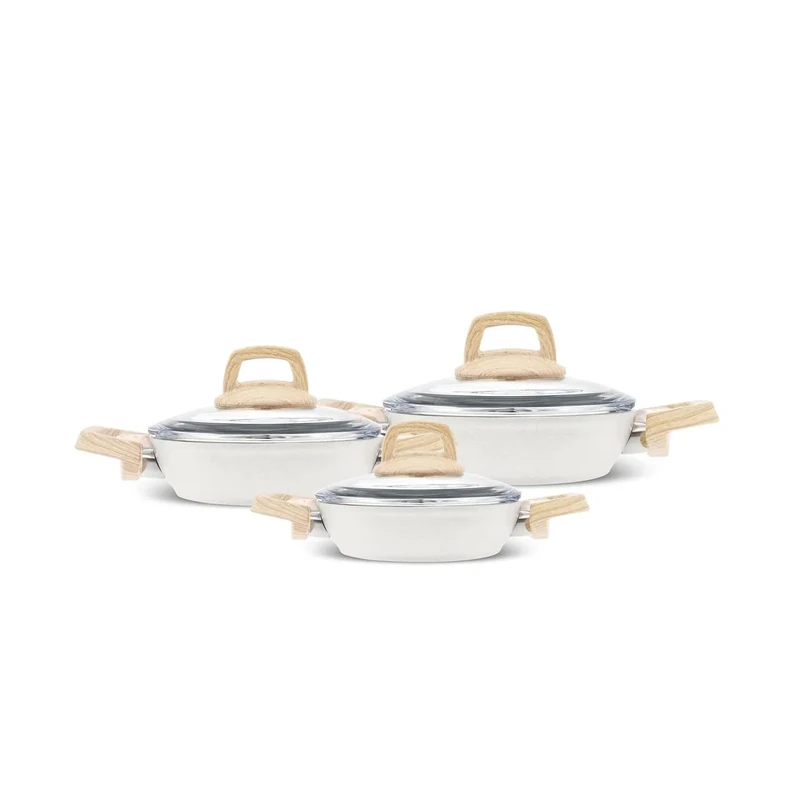 KARACA Swiss Crystal 6 Piece PAN Set Creamy