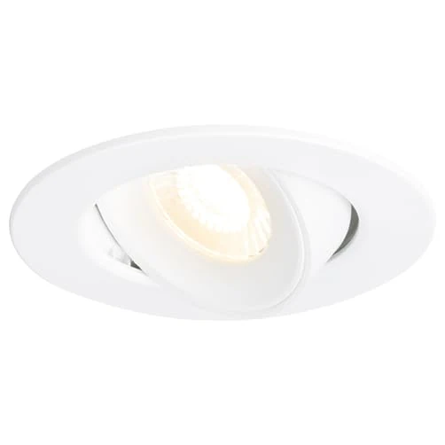 4lite Marsonia Indoor Downlight (White) Pack of 10 Adjustable 600lm Warm White LED Integrated Spotlight with IP20 Rating- 4L1/2220/3X10-4yr Guarantee
