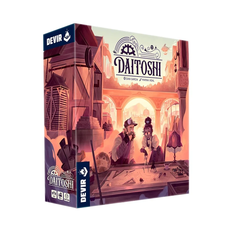 Thames & Kosmos DEVIR Daitoshi, Strategy and Worker-Placement Board Game, Industrial Revolution Board Game for Adults and Teens, For 1 to 4 Players, Ages 14+